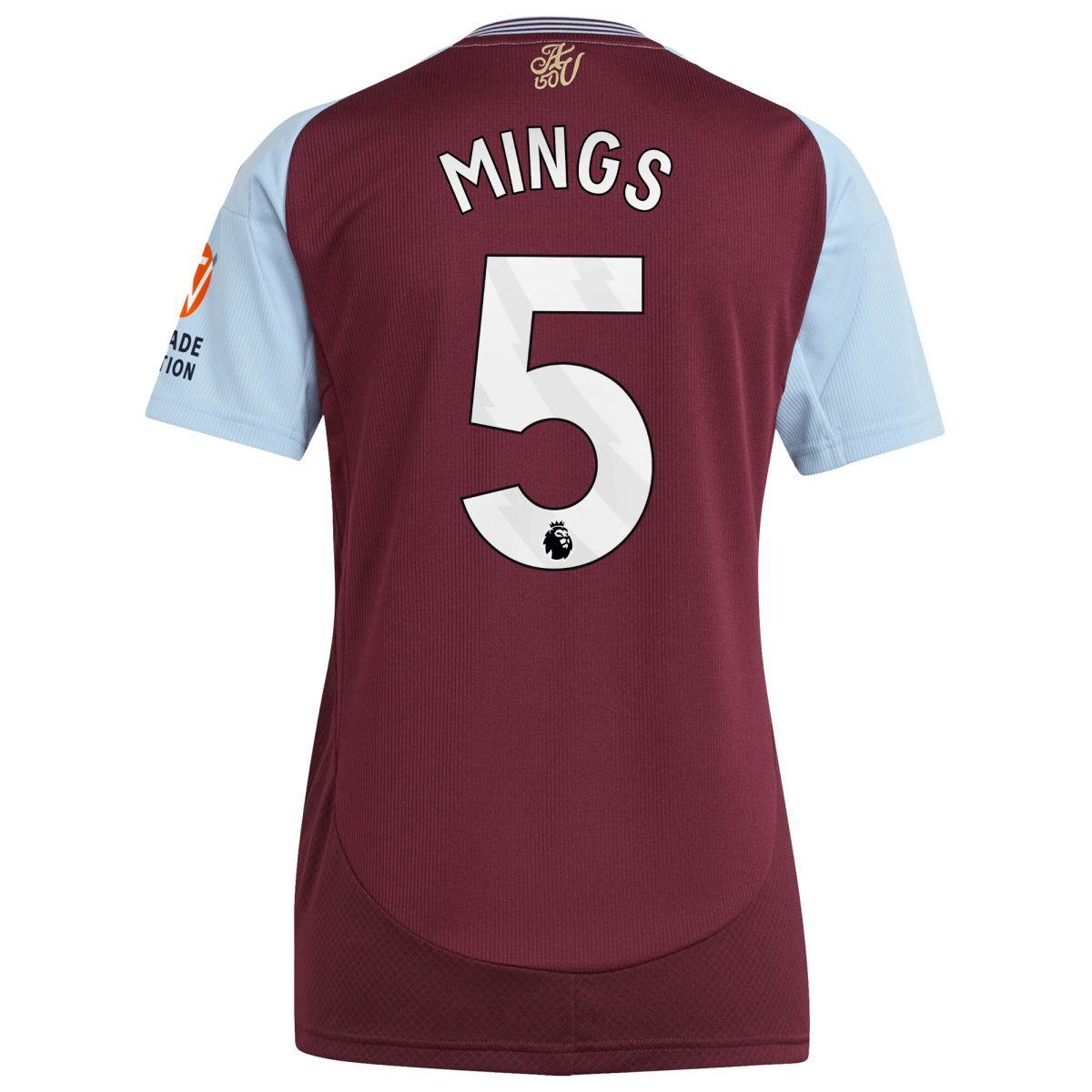 Aston Villa aston villa adidas home shirt 2024-25 – womens with mings 5 printing Kits - Official Football Shirts & Training Gear