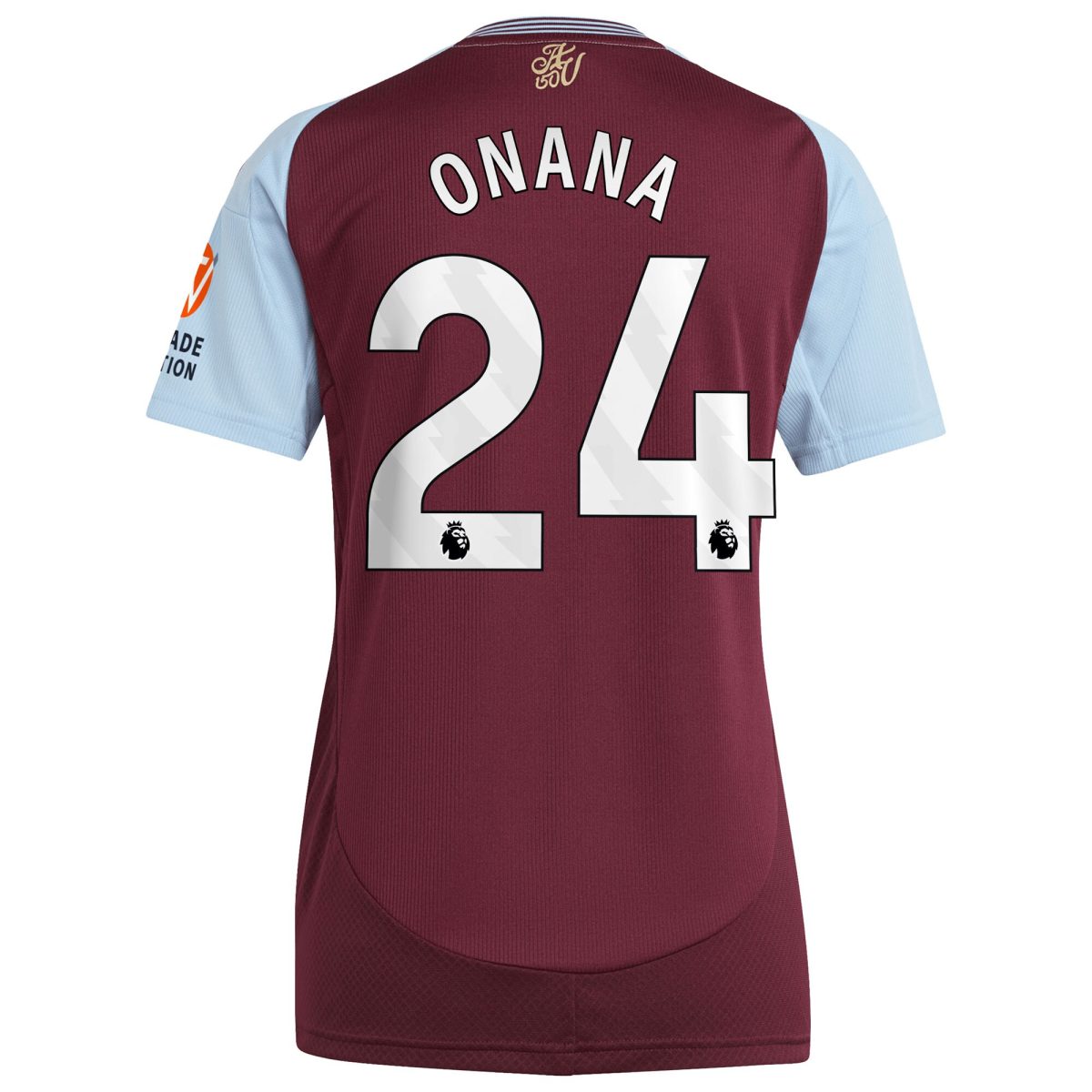 Aston Villa aston villa adidas home shirt 2024-25 – womens with onana 24 printing Kits - Official Football Shirts & Training Gear