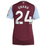 Aston Villa aston villa adidas home shirt 2024-25 – womens with onana 24 printing Kits - Official Football Shirts & Training Gear
