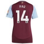 Aston Villa aston villa adidas home shirt 2024-25 – womens with pau 14 printing Kits - Official Football Shirts & Training Gear