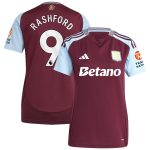 Aston Villa aston villa adidas home shirt 2024-25 – womens with rashford 9 printing Kits - Official Football Shirts & Training Gear