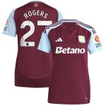 Aston Villa aston villa adidas home shirt 2024-25 – womens with rogers 27 printing Kits - Official Football Shirts & Training Gear
