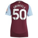 Aston Villa aston villa adidas home shirt 2024-25 – womens with swinkels 50 printing Kits - Official Football Shirts & Training Gear