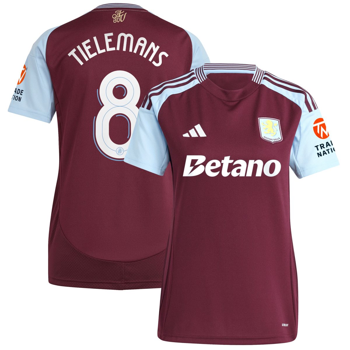 Aston Villa aston villa adidas home shirt 2024-25 – womens with tielemans 8 cup printing Kits - Official Football Shirts & Training Gear