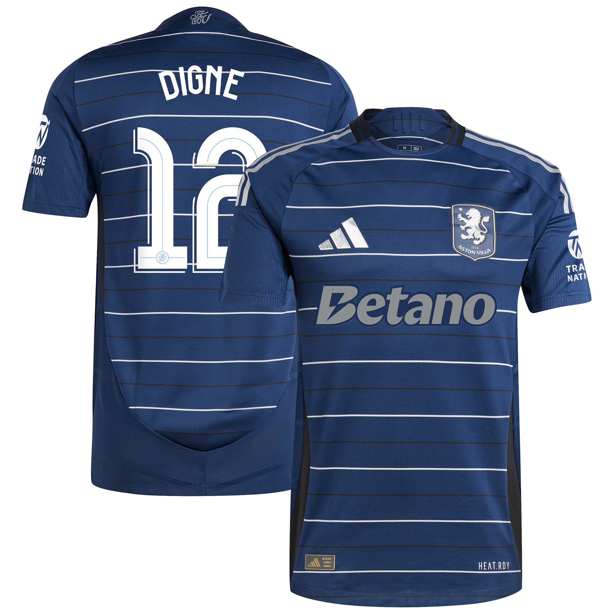 Aston Villa aston villa adidas third authentic shirt 2024-25 with digne 12 cup printing Kits - Official Football Shirts & Training Gear