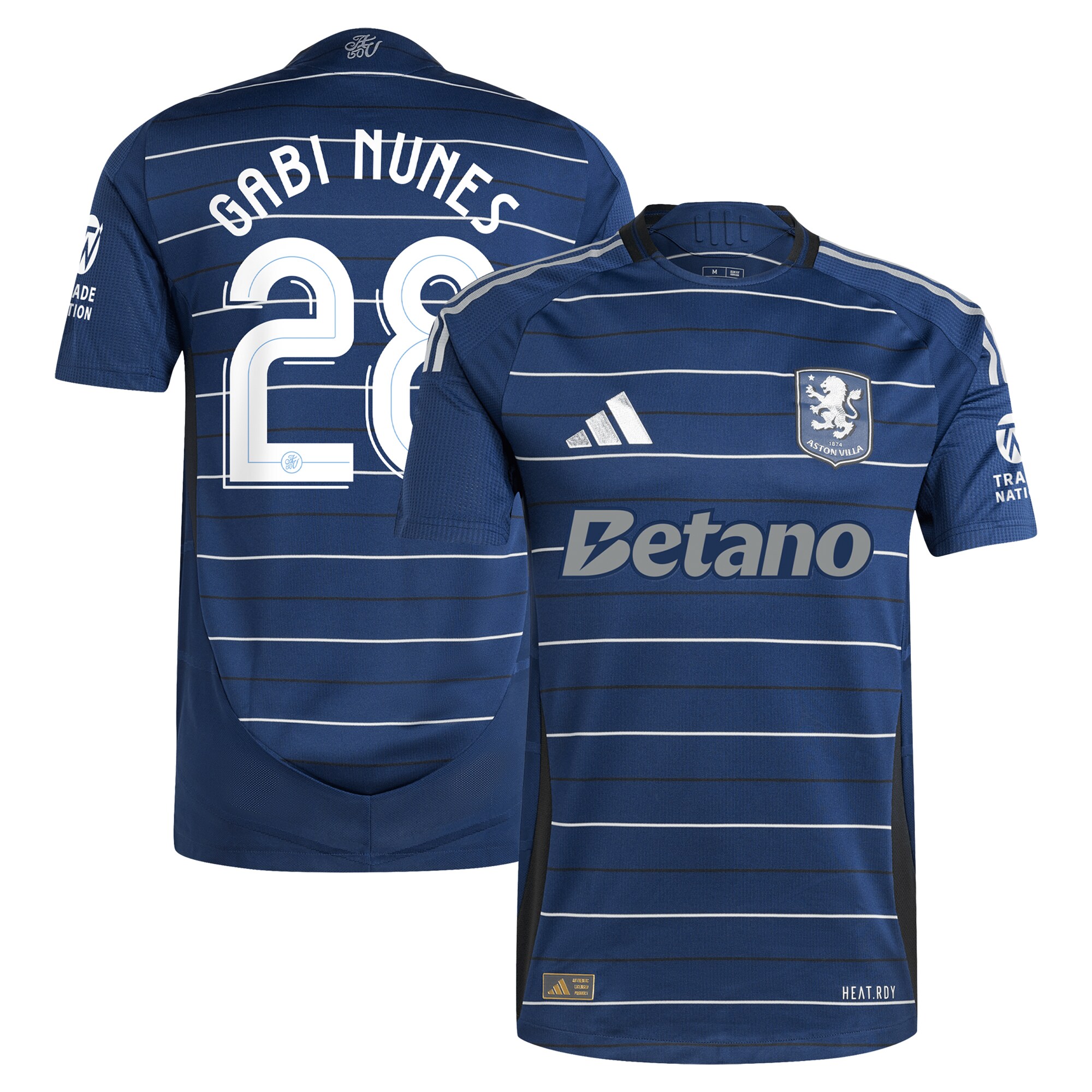Aston Villa aston villa adidas third authentic shirt 2024-25 with gabi nunes 28 cup printing Kits - Official Football Shirts & Training Gear