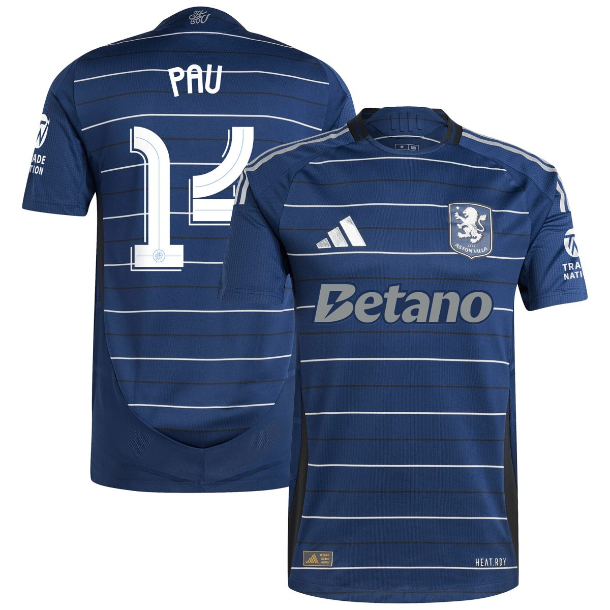 Aston Villa aston villa adidas third authentic shirt 2024-25 with pau 14 cup printing Kits - Official Football Shirts & Training Gear