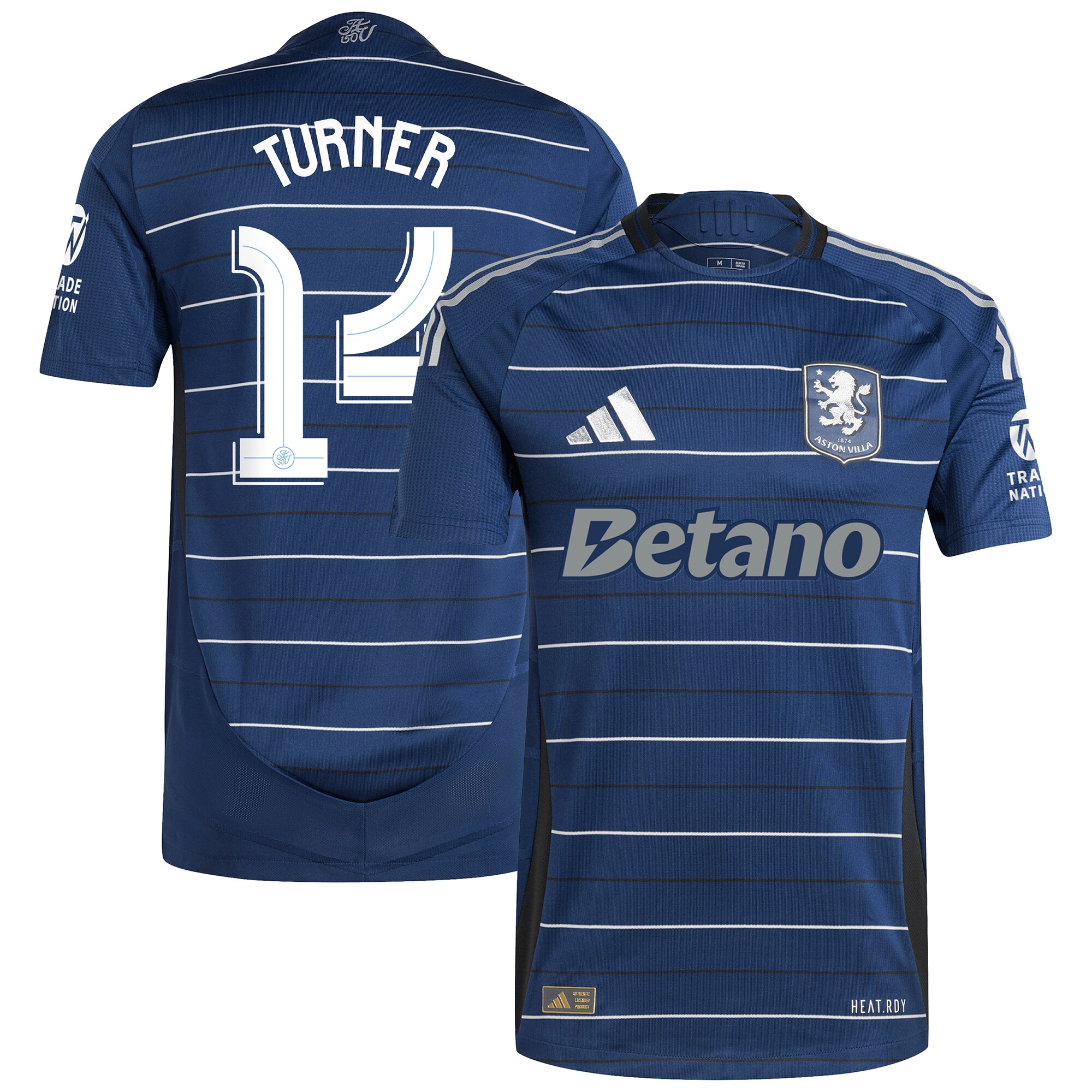 Aston Villa aston villa adidas third authentic shirt 2024-25 with turner 14 cup printing Kits - Official Football Shirts & Training Gear