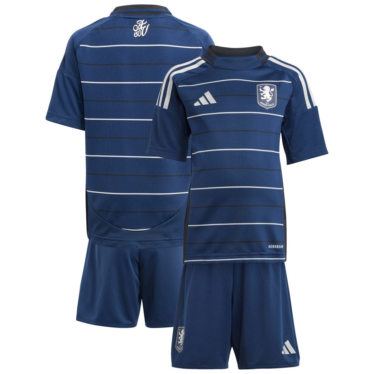 Aston Villa aston villa adidas third mini kit 2024-25 with custom printing Kits - Official Football Shirts & Training Gear