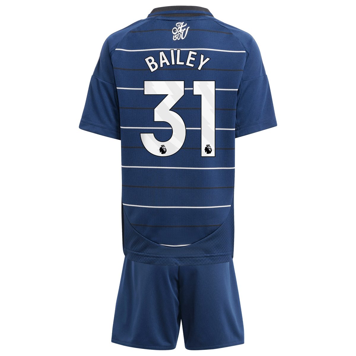 Aston Villa aston villa adidas third minikit 2024-25 with bailey 31 printing Kits - Official Football Shirts & Training Gear