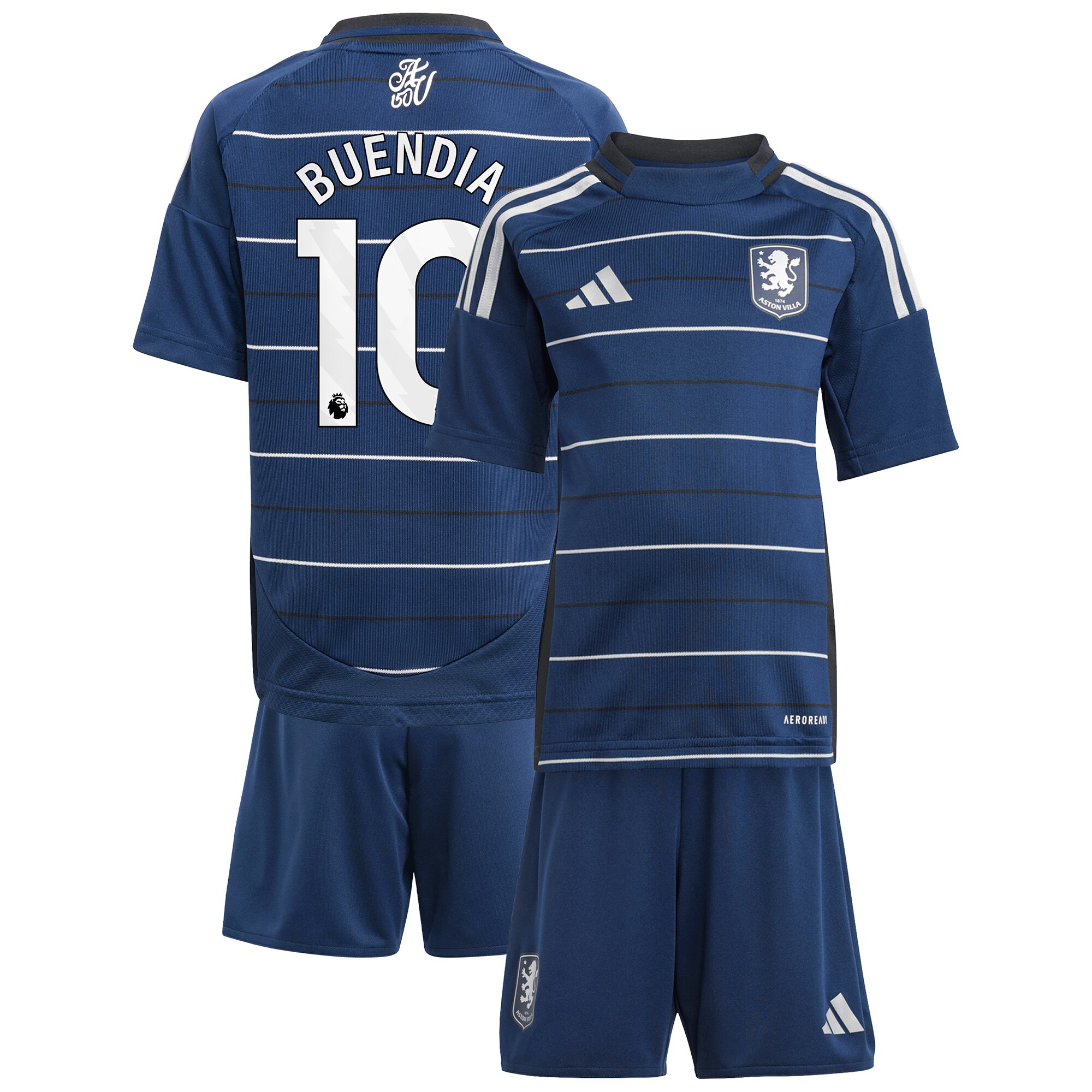 Aston Villa aston villa adidas third minikit 2024-25 with buendia 10 printing Kits - Official Football Shirts & Training Gear