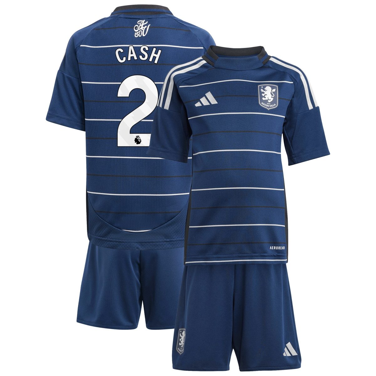 Aston Villa aston villa adidas third minikit 2024-25 with cash 2 printing Kits - Official Football Shirts & Training Gear