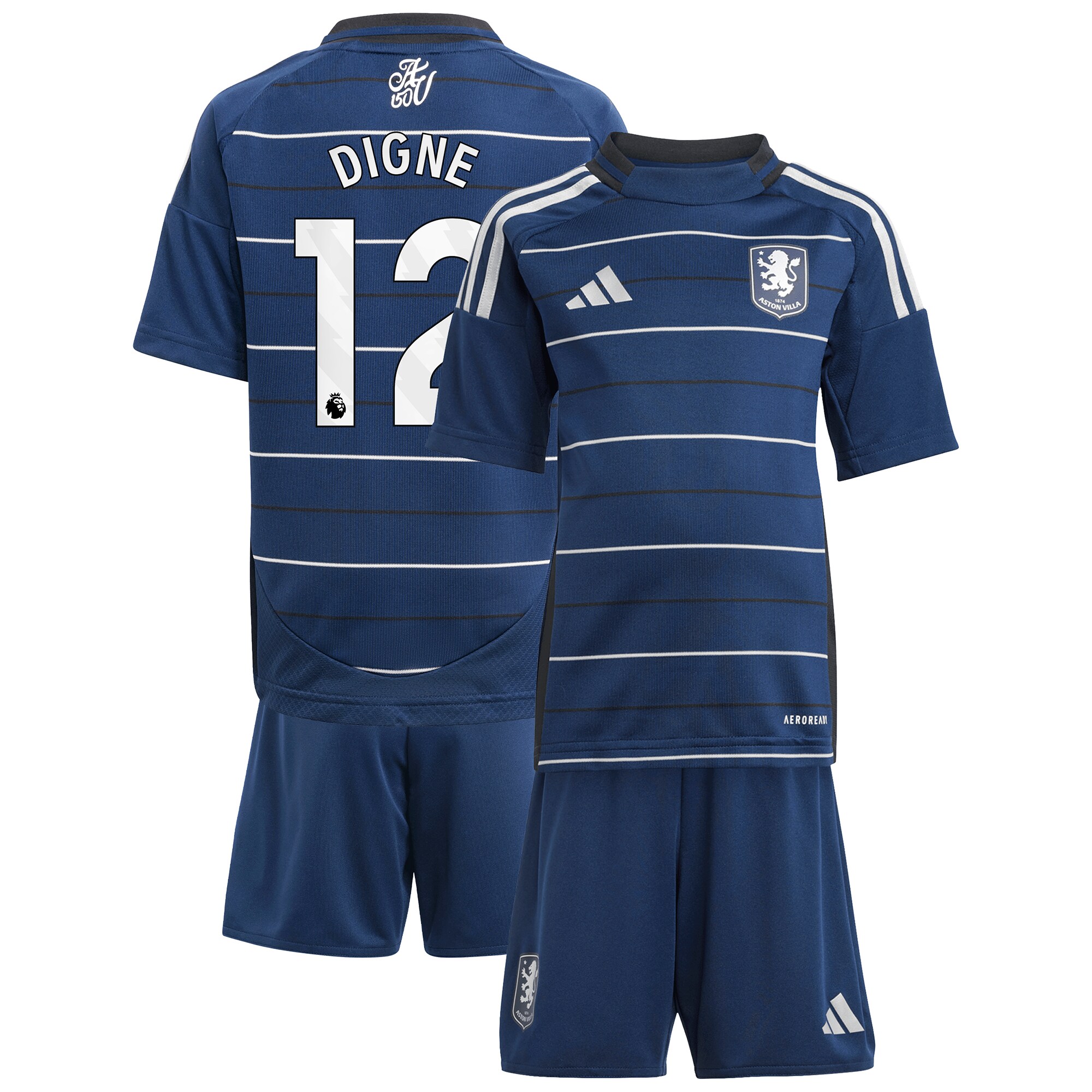 Aston Villa aston villa adidas third minikit 2024-25 with digne 12 printing Kits - Official Football Shirts & Training Gear
