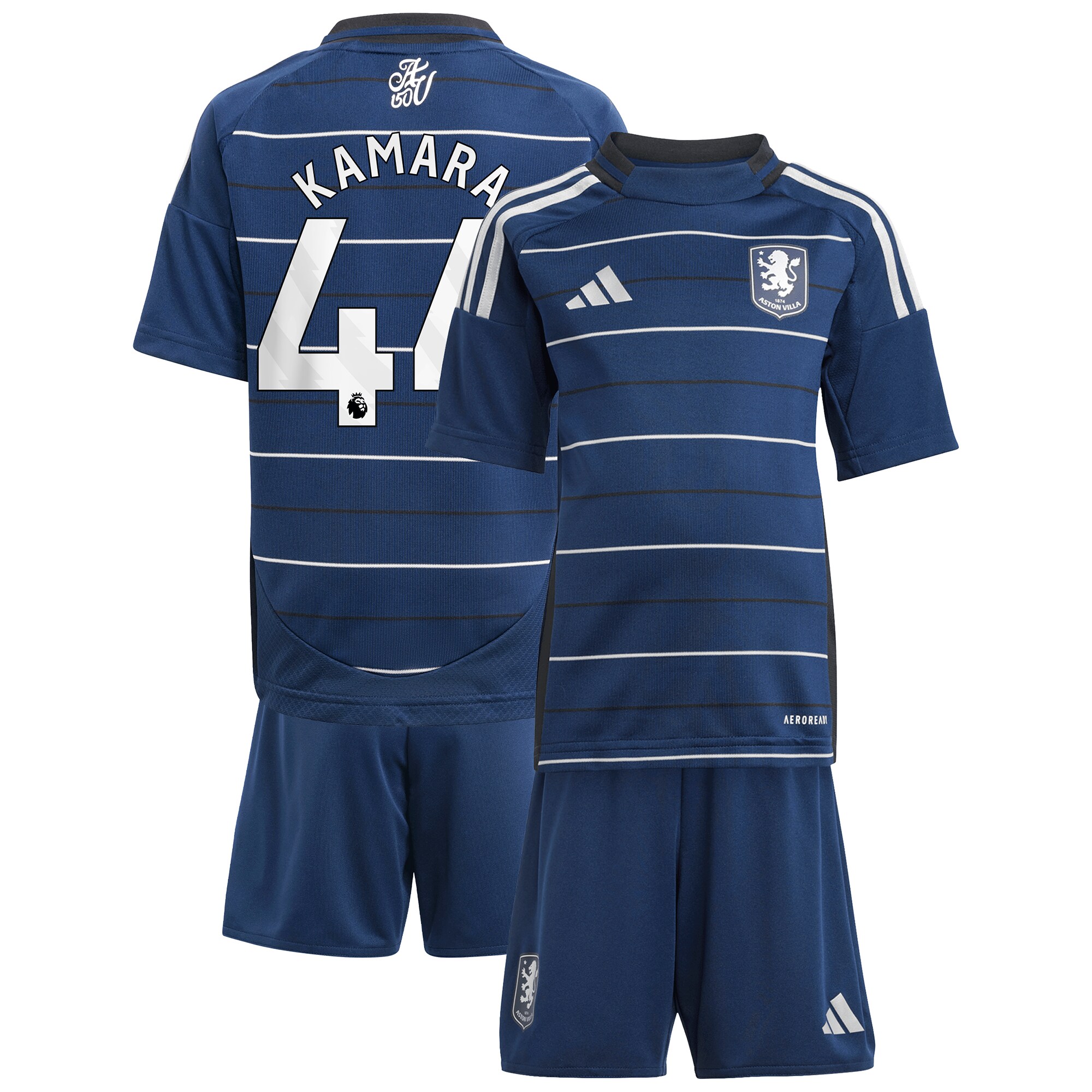 Aston Villa aston villa adidas third minikit 2024-25 with kamara 44 printing Kits - Official Football Shirts & Training Gear