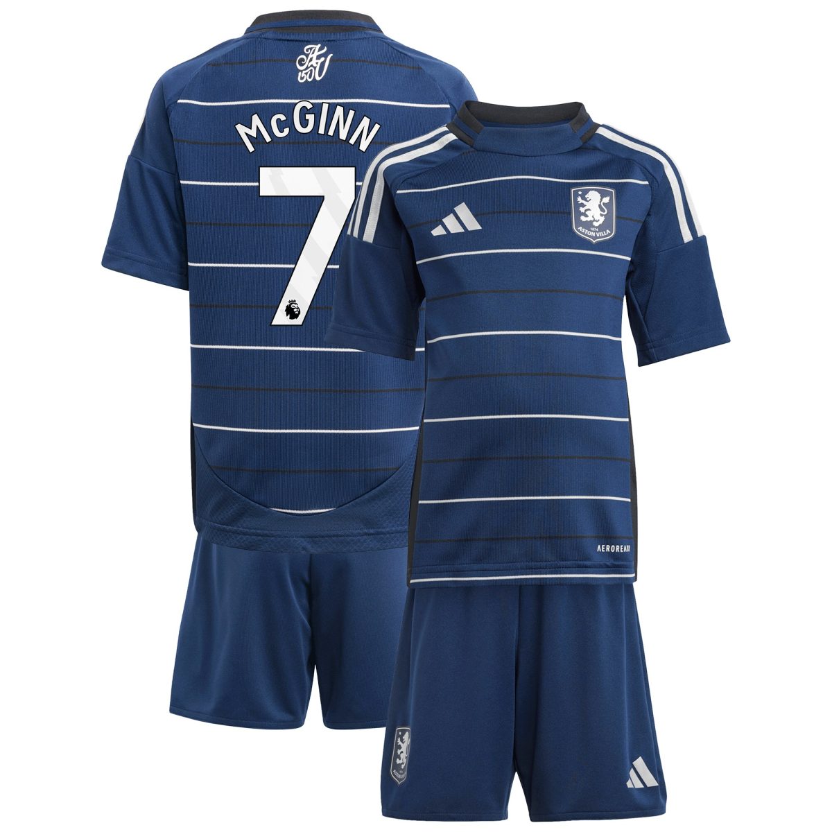 Aston Villa aston villa adidas third minikit 2024-25 with mcginn 7 printing Kits - Official Football Shirts & Training Gear