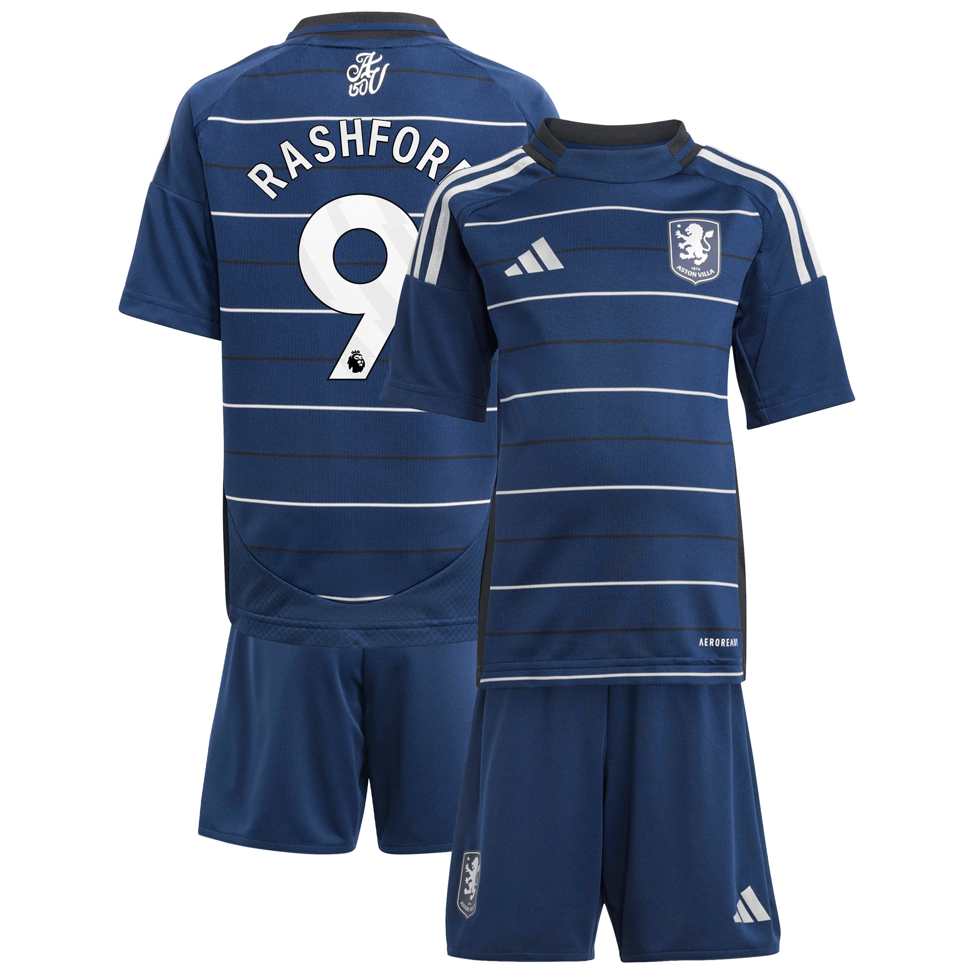 Aston Villa aston villa adidas third minikit 2024-25 with rashford 9 printing Kits - Official Football Shirts & Training Gear