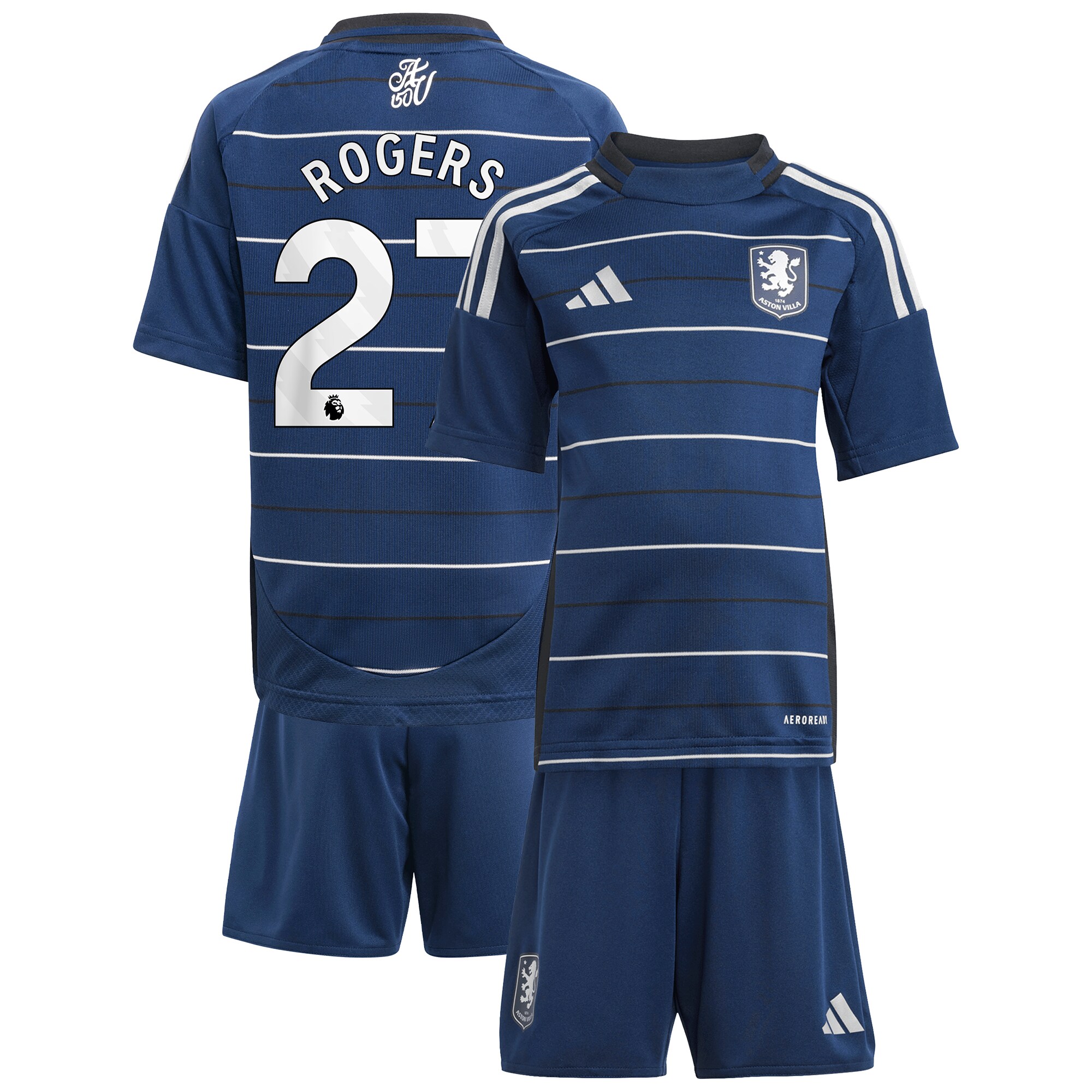 Aston Villa aston villa adidas third minikit 2024-25 with rogers 27 printing Kits - Official Football Shirts & Training Gear
