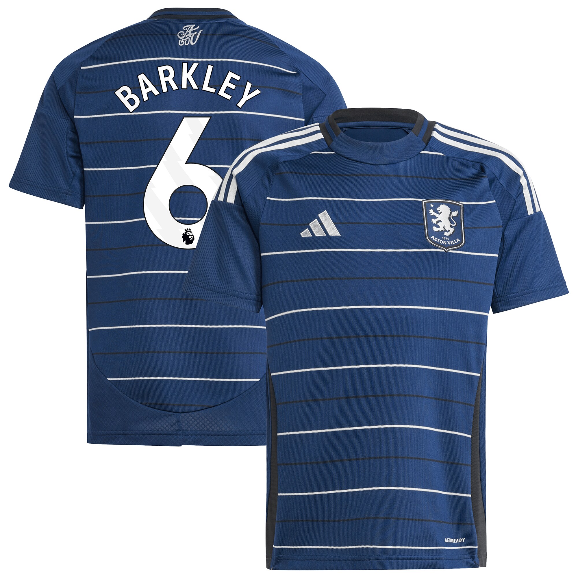 Aston Villa aston villa adidas third shirt 2024-25 – kids with barkley 6 printing Kits - Official Football Shirts & Training Gear