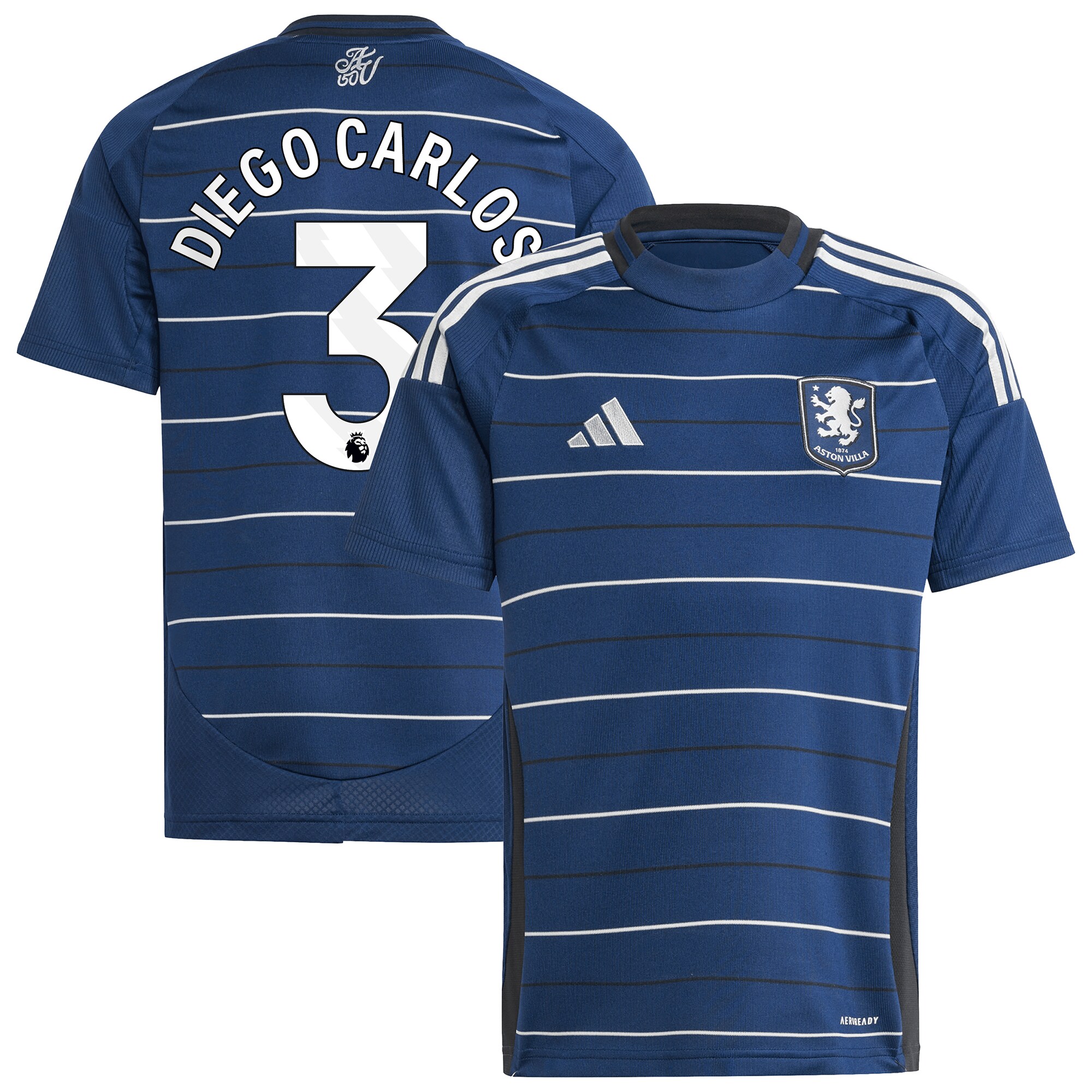 Aston Villa aston villa adidas third shirt 2024-25 – kids with diego carlos 3 printing Kits - Official Football Shirts & Training Gear