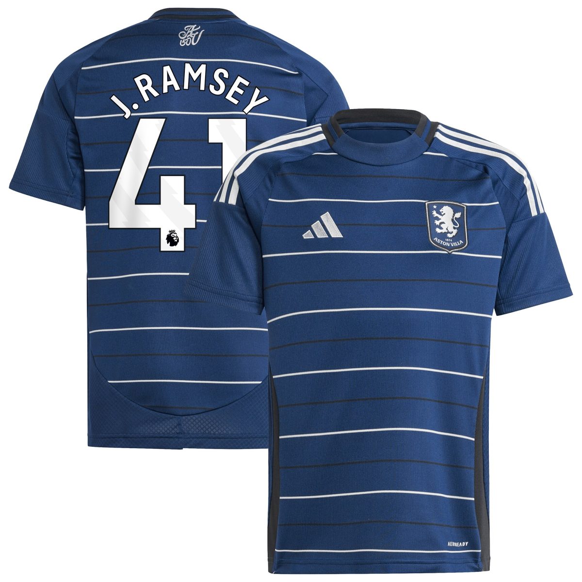 Aston Villa aston villa adidas third shirt 2024-25 – kids with j. ramsey 41 printing Kits - Official Football Shirts & Training Gear