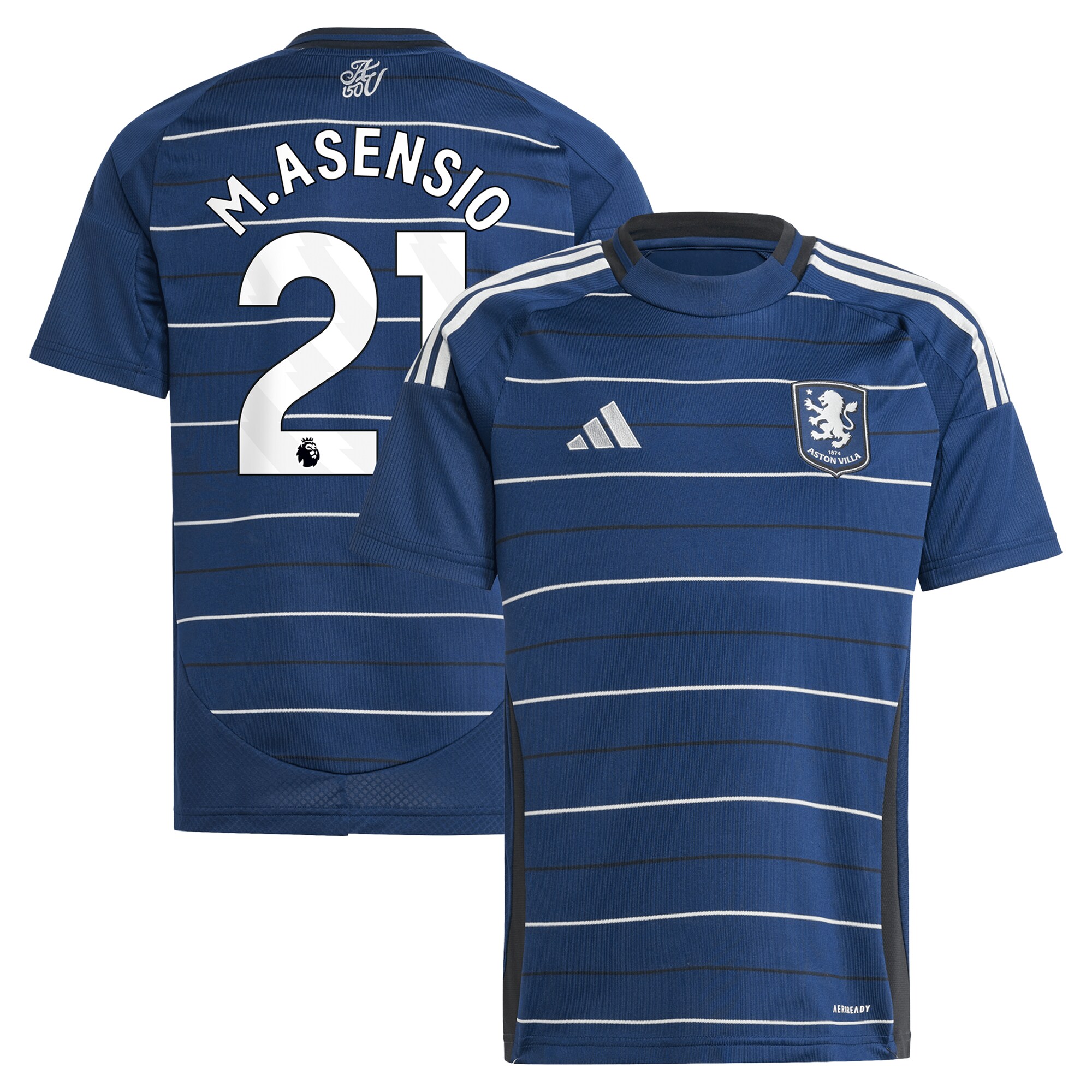 Aston Villa aston villa adidas third shirt 2024-25 – kids with m.asensio 21 printing Kits - Official Football Shirts & Training Gear