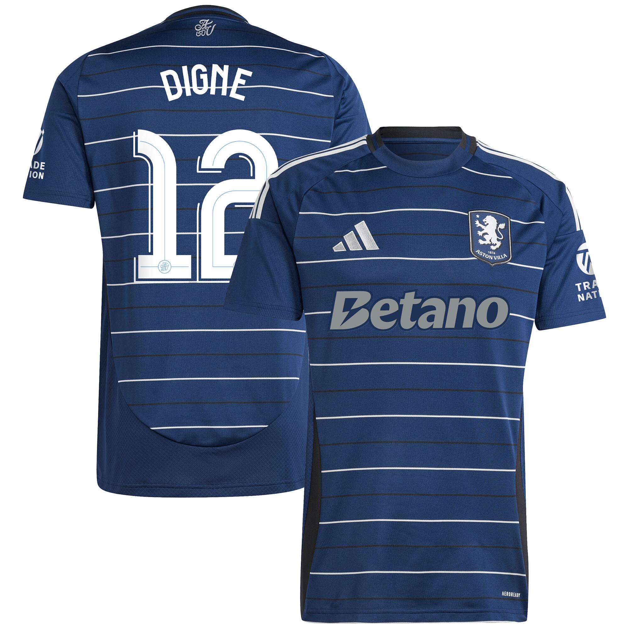 Aston Villa aston villa adidas third shirt 2024-25 with digne 12 cup printing Kits - Official Football Shirts & Training Gear