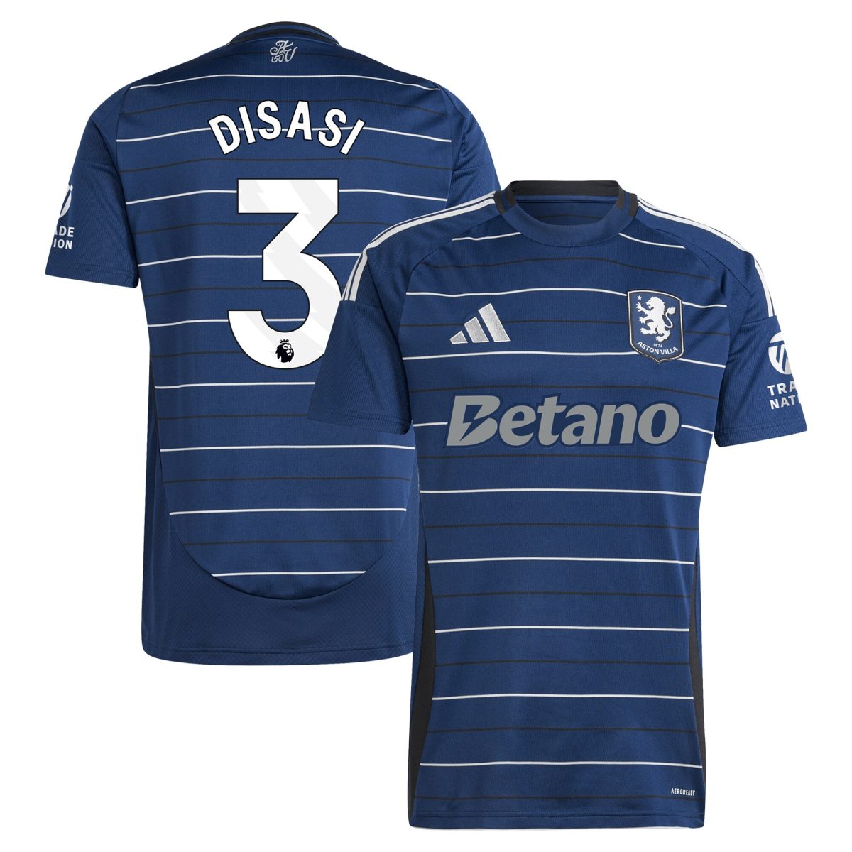 Aston Villa aston villa adidas third shirt 2024-25 with disasi 3 printing Kits - Official Football Shirts & Training Gear