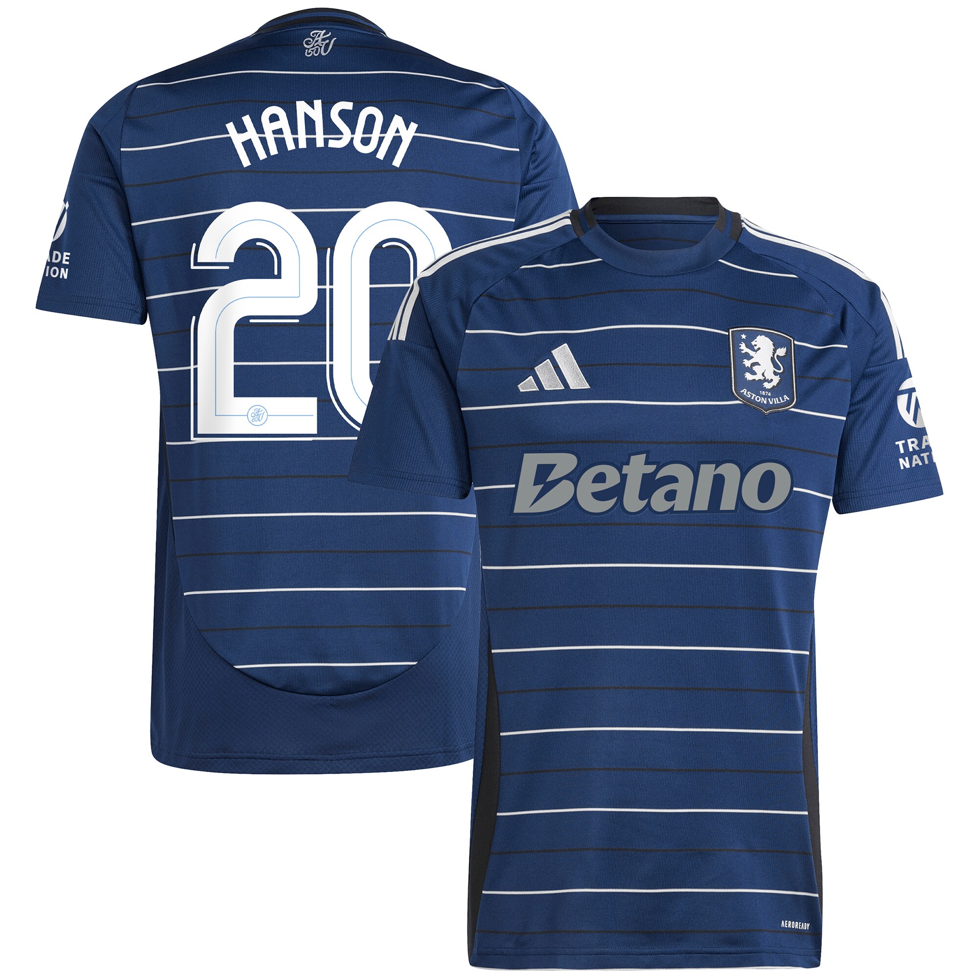 Aston Villa aston villa adidas third shirt 2024-25 with hanson 20 cup printing Kits - Official Football Shirts & Training Gear