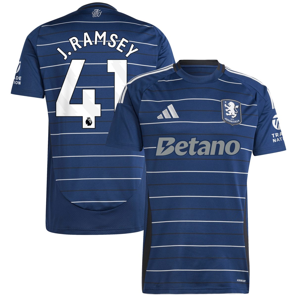 Aston Villa aston villa adidas third shirt 2024-25 with j. ramsey 41 printing Kits - Official Football Shirts & Training Gear