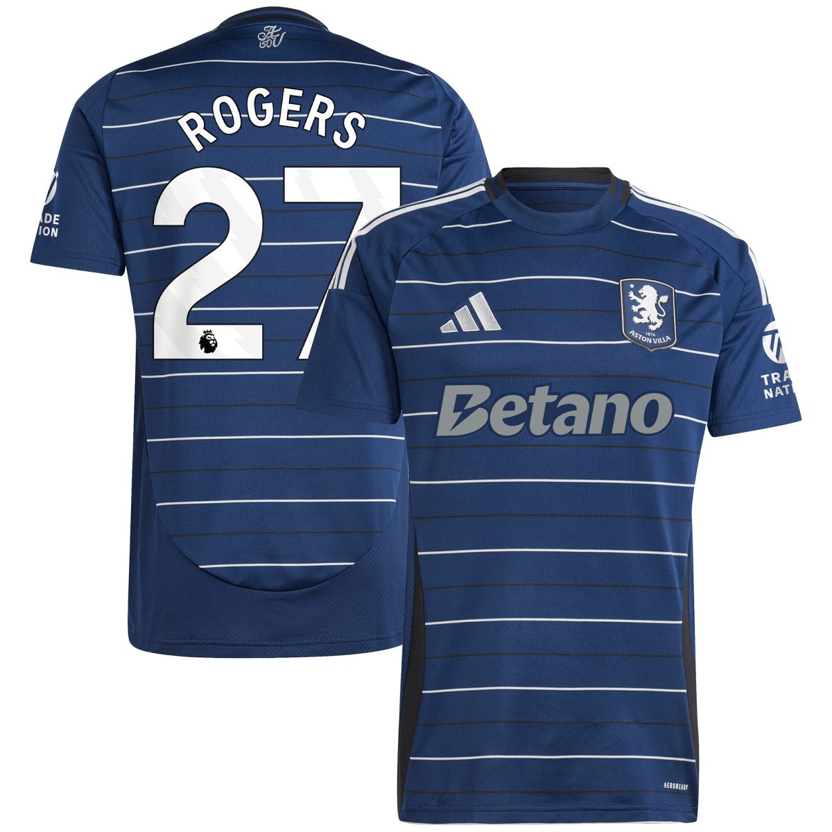 Aston Villa aston villa adidas third shirt 2024-25 with rogers 27 printing Kits - Official Football Shirts & Training Gear