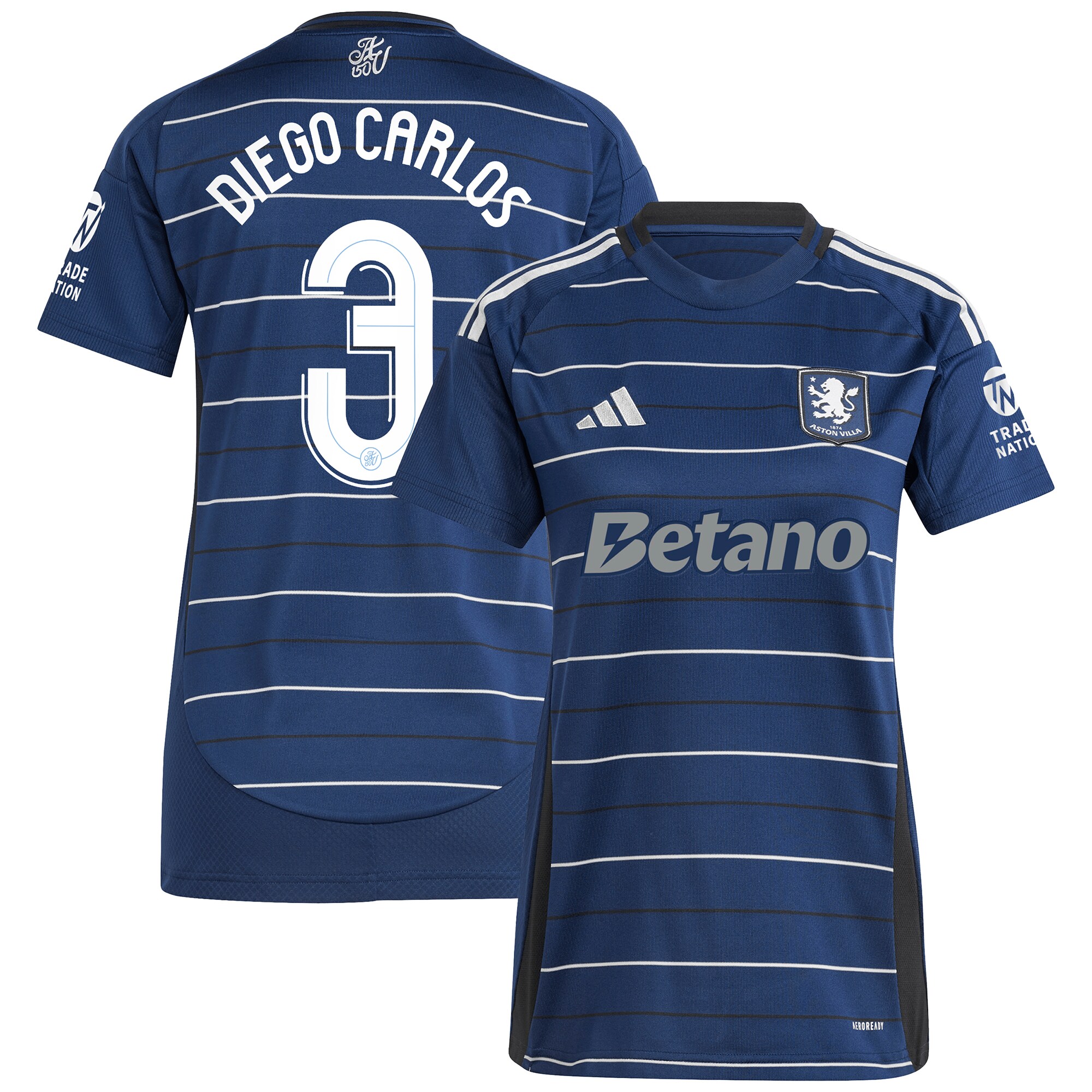 Aston Villa aston villa adidas third shirt 2024-25 – womens with diego carlos 3 cup printing Kits - Official Football Shirts & Training Gear