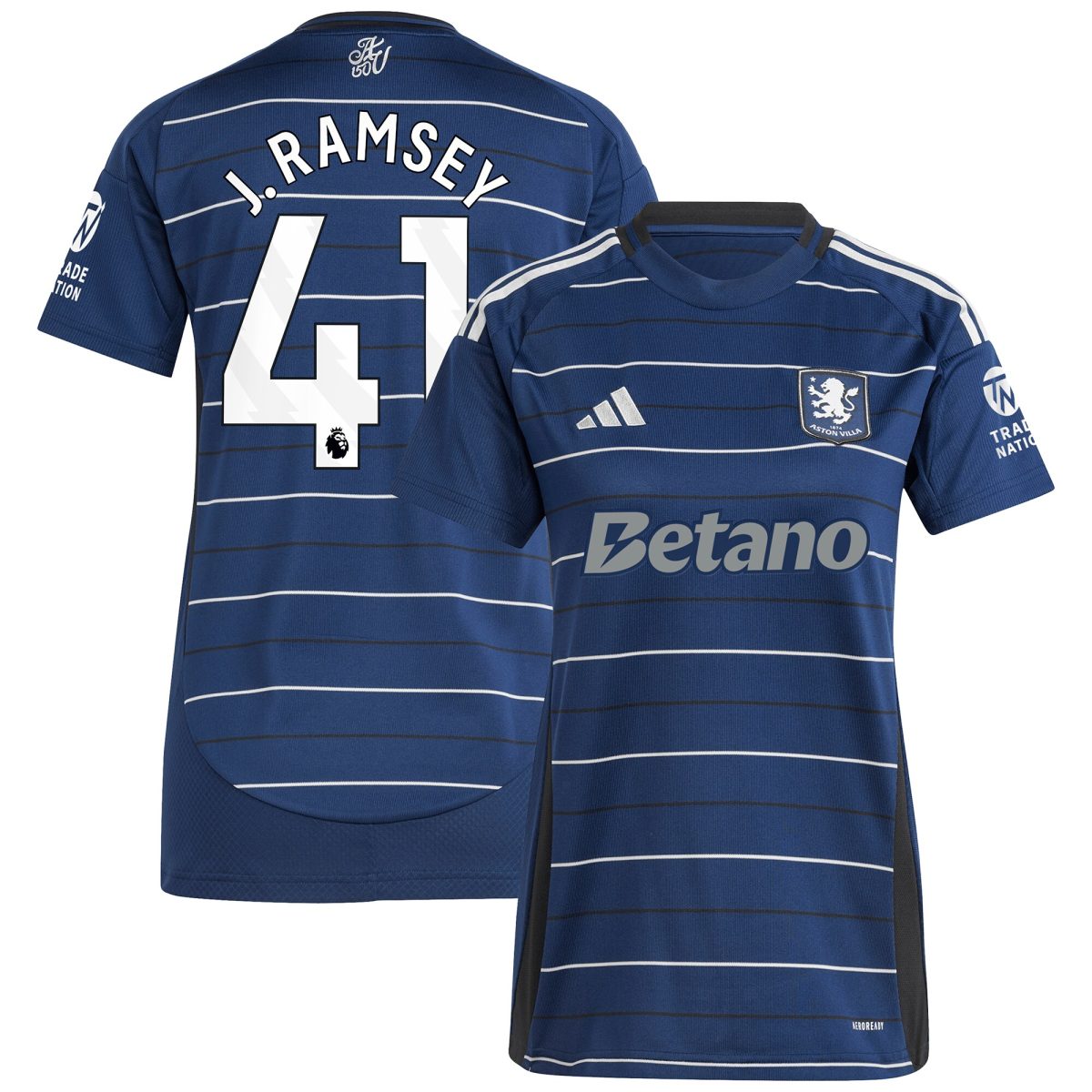 Aston Villa aston villa adidas third shirt 2024-25 – womens with j. ramsey 41 printing Kits - Official Football Shirts & Training Gear