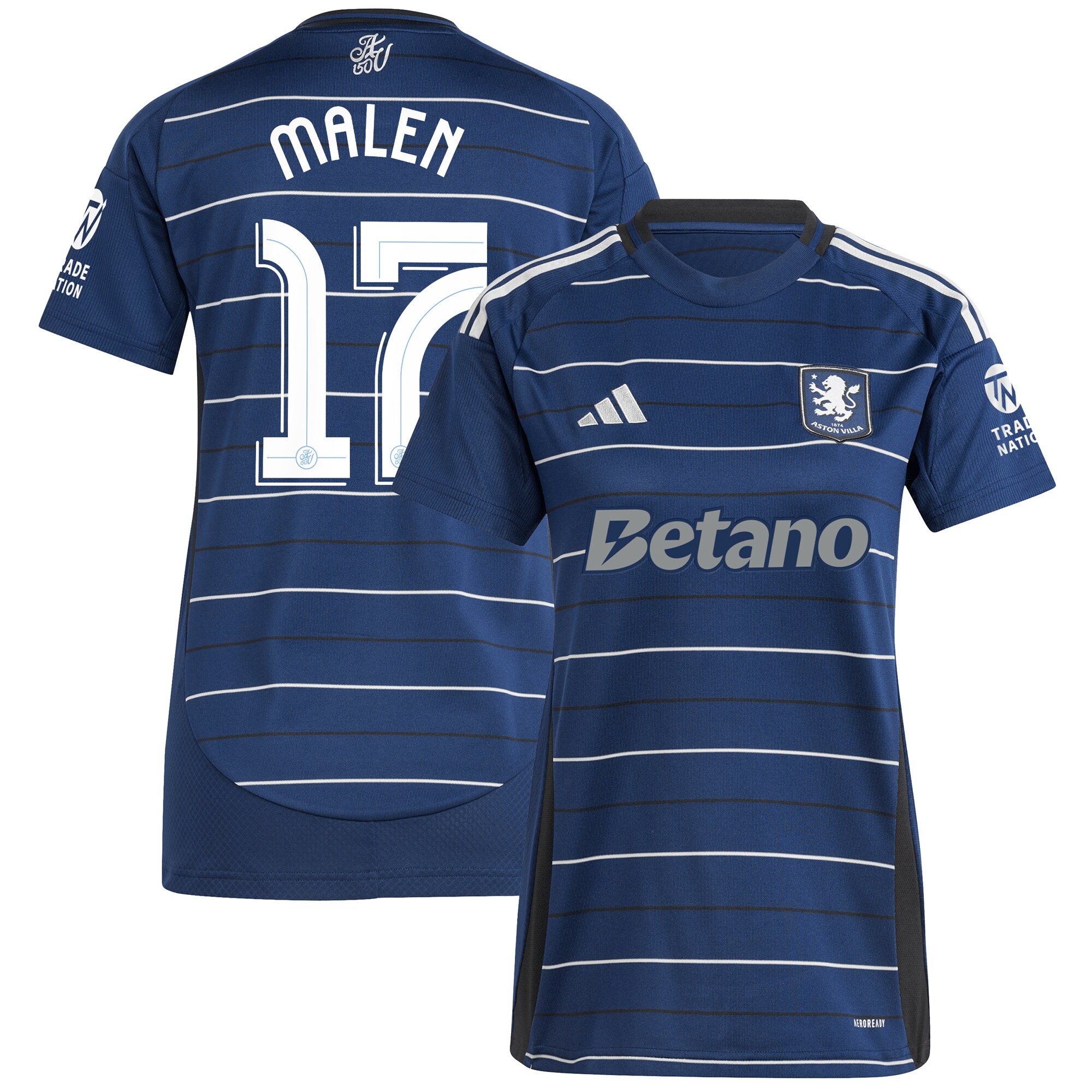 Aston Villa aston villa adidas third shirt 2024-25 – womens with malen 17 cup printing Kits - Official Football Shirts & Training Gear