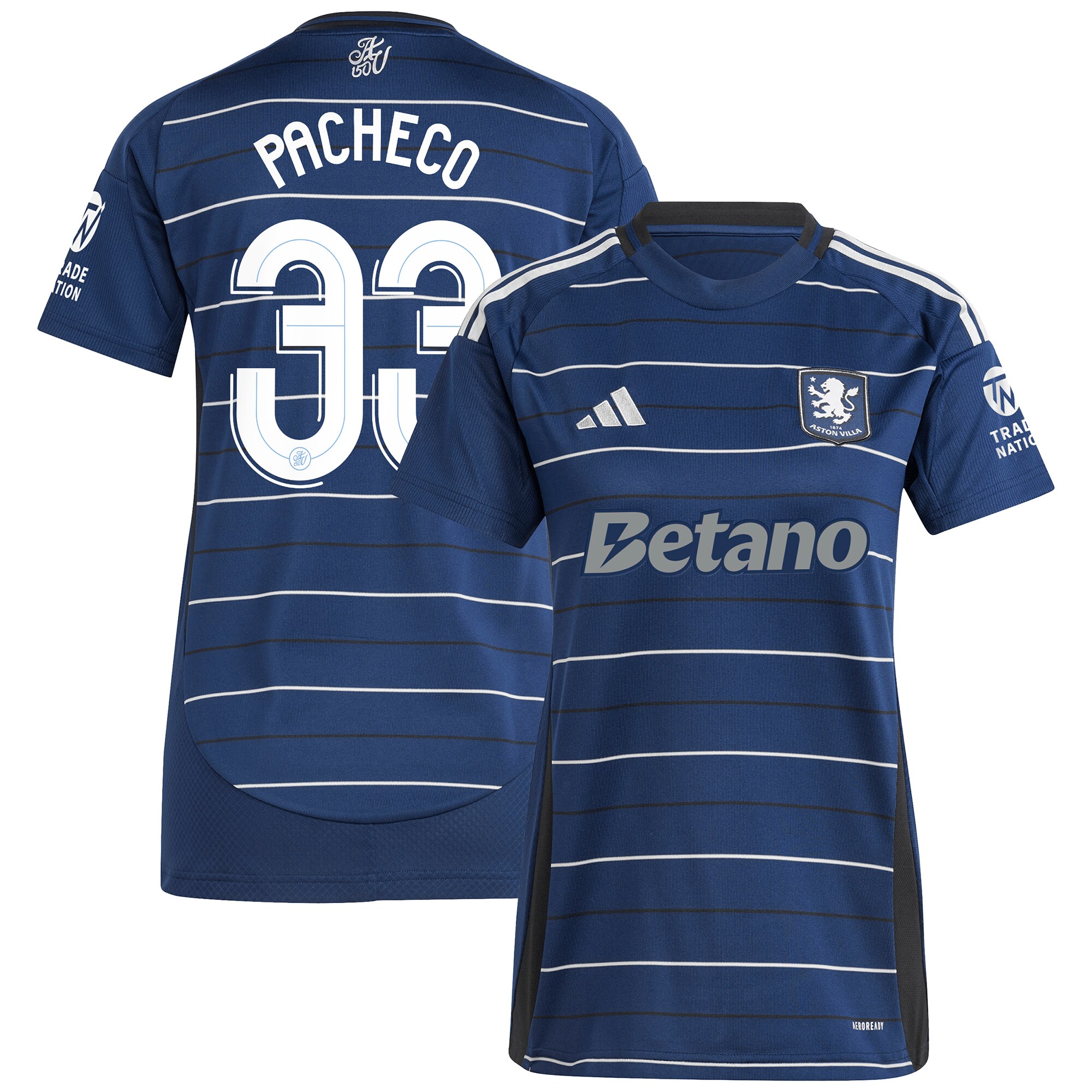 Aston Villa aston villa adidas third shirt 2024-25 – womens with pacheco 33 cup printing Kits - Official Football Shirts & Training Gear
