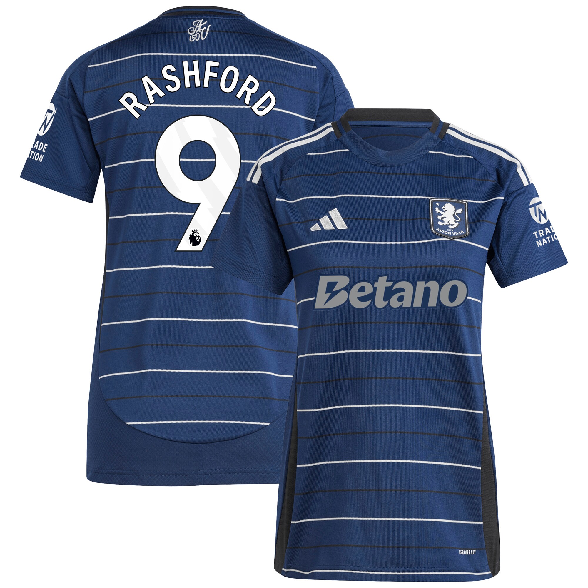 Aston Villa aston villa adidas third shirt 2024-25 – womens with rashford 9 printing Kits - Official Football Shirts & Training Gear