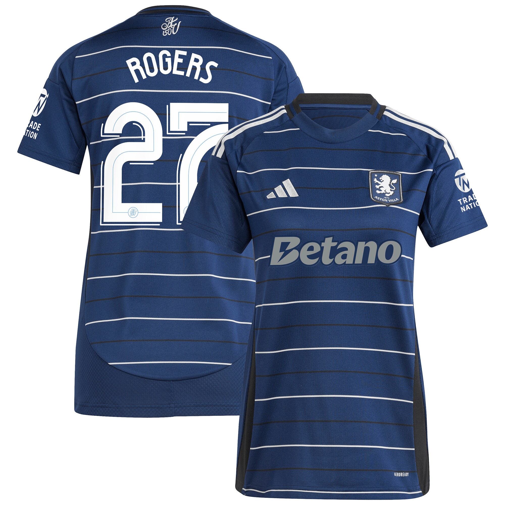 Aston Villa aston villa adidas third shirt 2024-25 – womens with rogers 27 cup printing Kits - Official Football Shirts & Training Gear