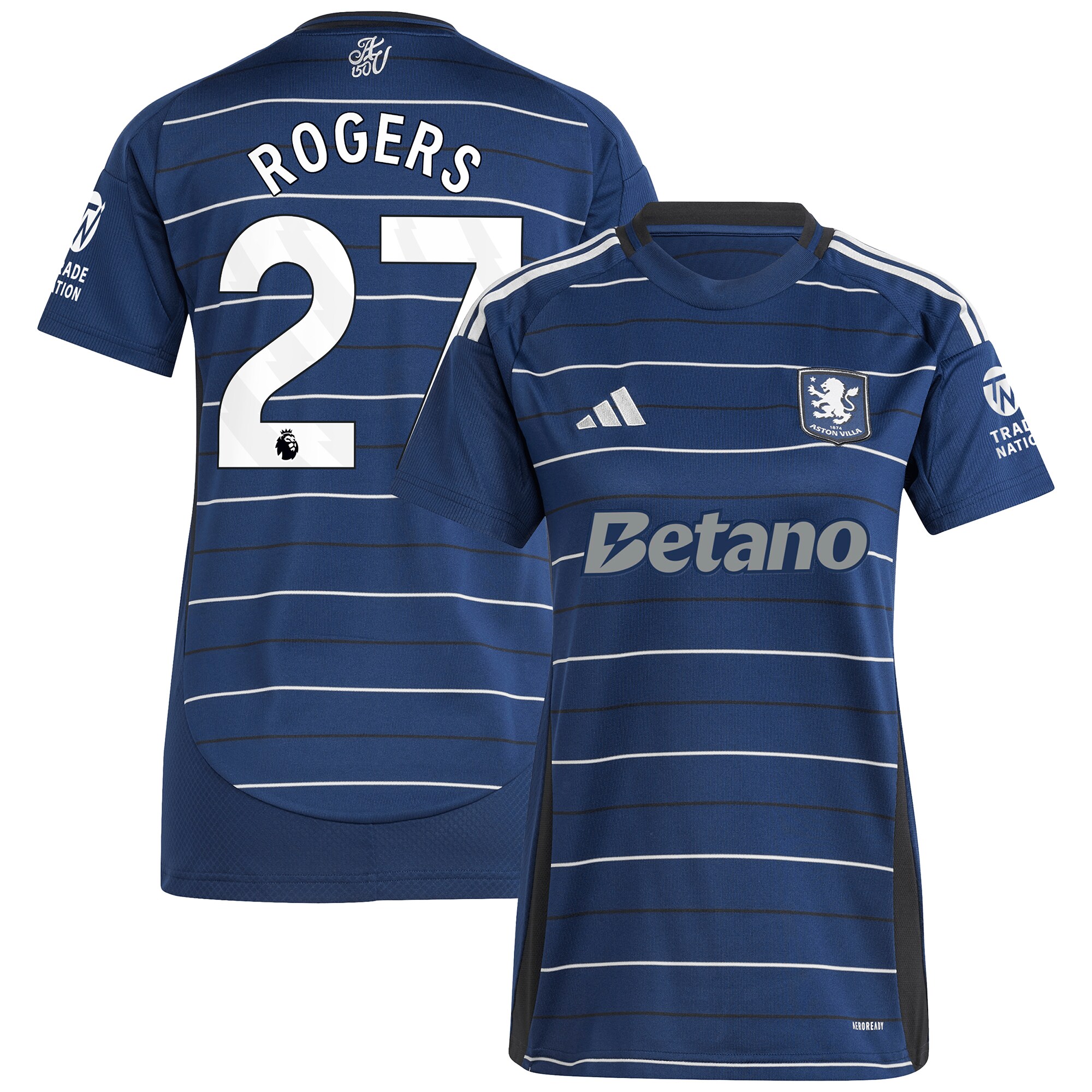 Aston Villa aston villa adidas third shirt 2024-25 – womens with rogers 27 printing Kits - Official Football Shirts & Training Gear