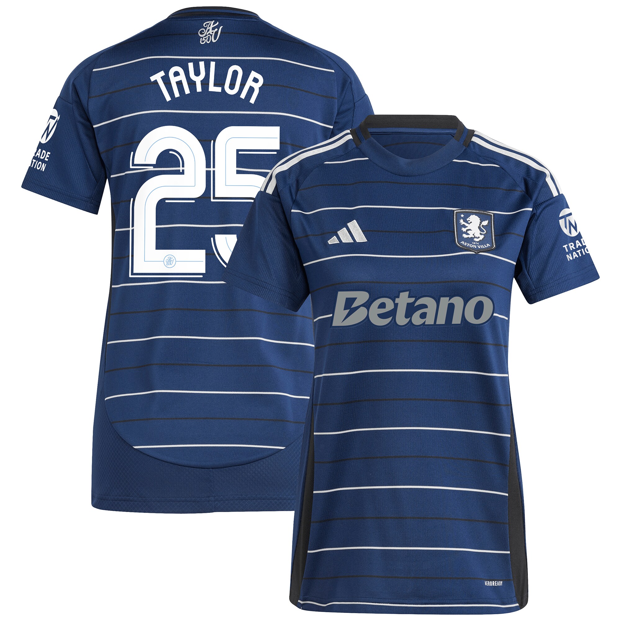 Aston Villa aston villa adidas third shirt 2024-25 – womens with taylor 25 cup printing Kits - Official Football Shirts & Training Gear