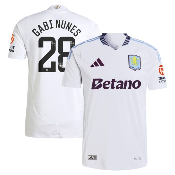 Aston Villa aston villa adidas wsl away authentic shirt 2024-25 with gabi nunes 28 printing Kits - Official Football Shirts & Training Gear