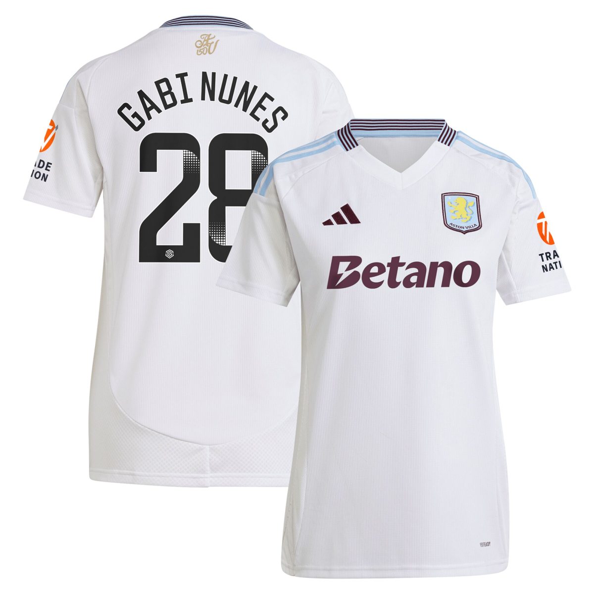 Aston Villa aston villa adidas wsl away shirt 2024-25 – womens with gabi nunes 28 printing Kits - Official Football Shirts & Training Gear