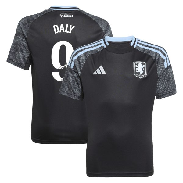 Aston Villa aston villa adidas wsl away shirt 2025-26 – kids with daly 9 printing Kits - Official Football Shirts & Training Gear