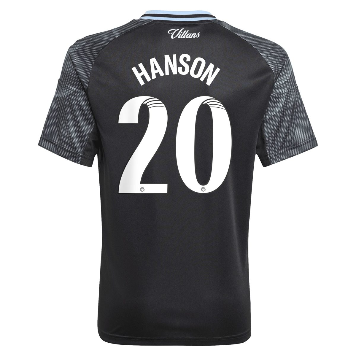 Aston Villa aston villa adidas wsl away shirt 2025-26 – kids with hanson 20 printing Kits - Official Football Shirts & Training Gear