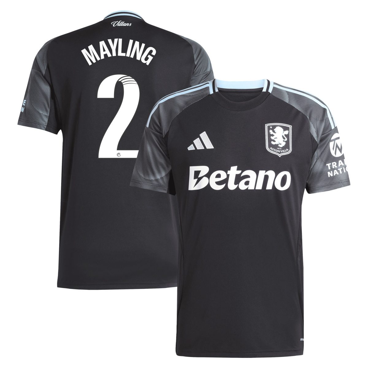 Aston Villa aston villa adidas wsl away shirt 2025-26 with mayling 2 printing Kits - Official Football Shirts & Training Gear