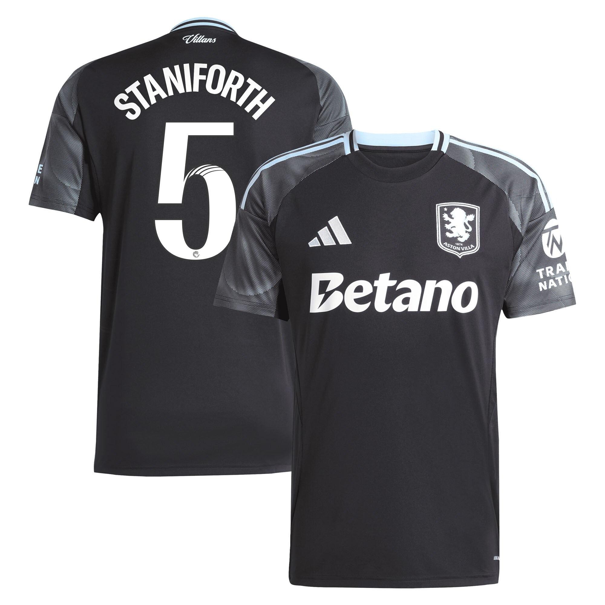 Aston Villa aston villa adidas wsl away shirt 2025-26 with staniforth 5 printing Kits - Official Football Shirts & Training Gear