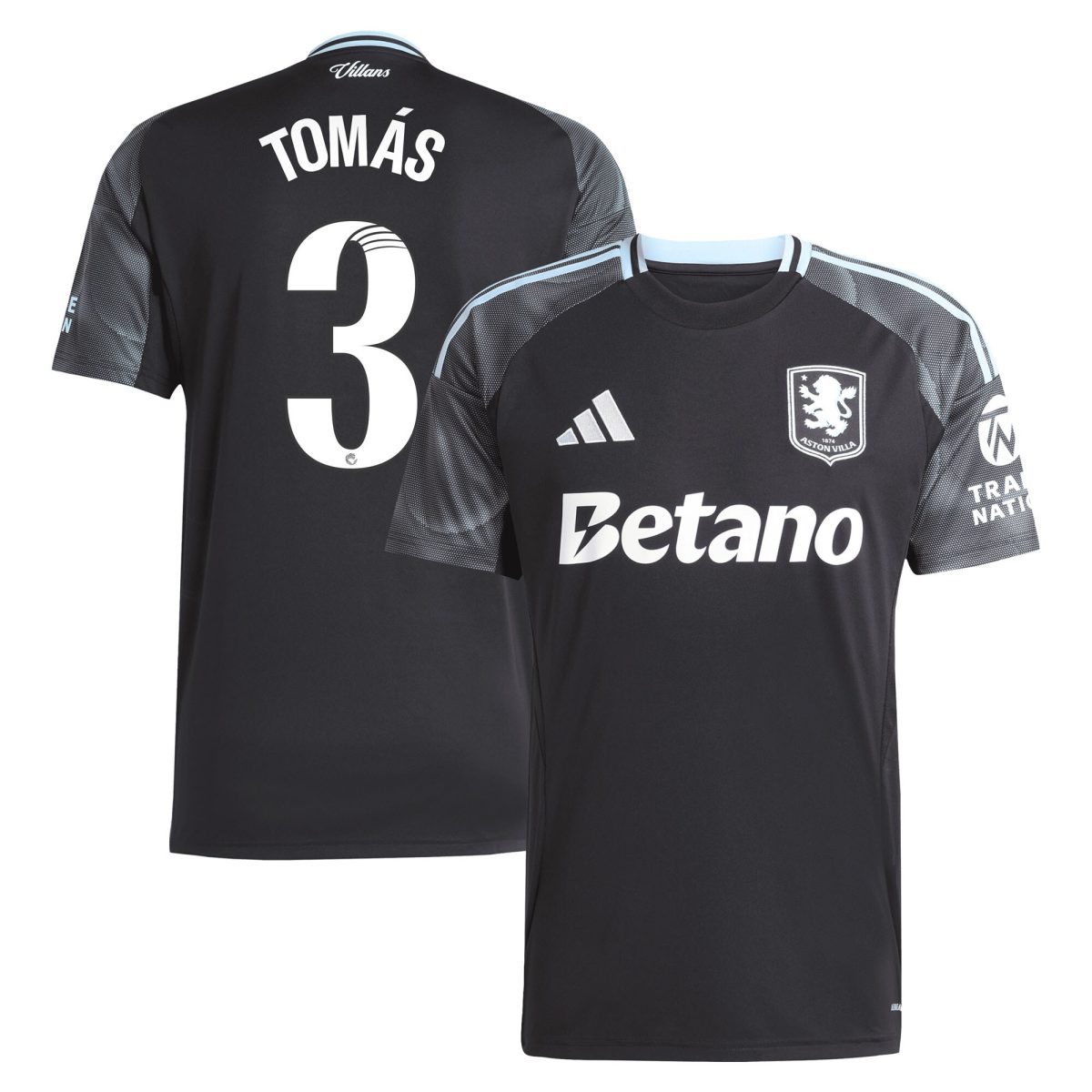 Aston Villa aston villa adidas wsl away shirt 2025-26 with tomás 3 printing Kits - Official Football Shirts & Training Gear