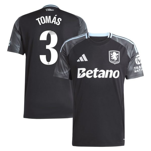Aston Villa aston villa adidas wsl away shirt 2025-26 with tomás 3 printing Kits - Official Football Shirts & Training Gear