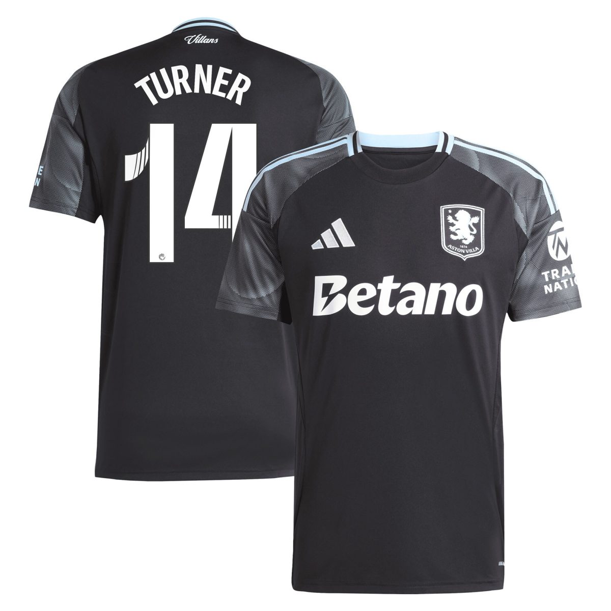 Aston Villa aston villa adidas wsl away shirt 2025-26 with turner 14 printing Kits - Official Football Shirts & Training Gear