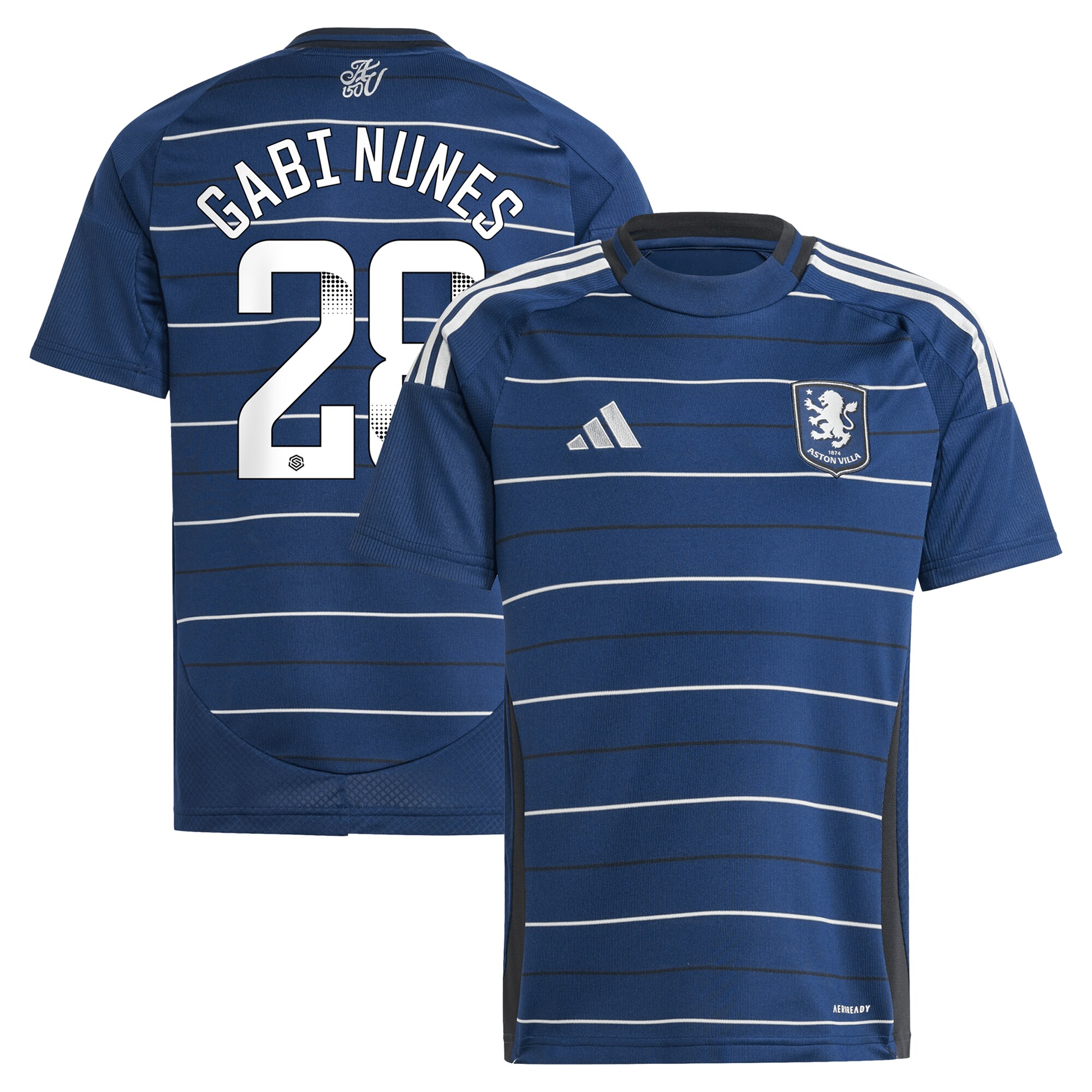 Aston Villa aston villa adidas wsl third shirt 2024-25 – kids with gabi nunes 28 printing Kits - Official Football Shirts & Training Gear