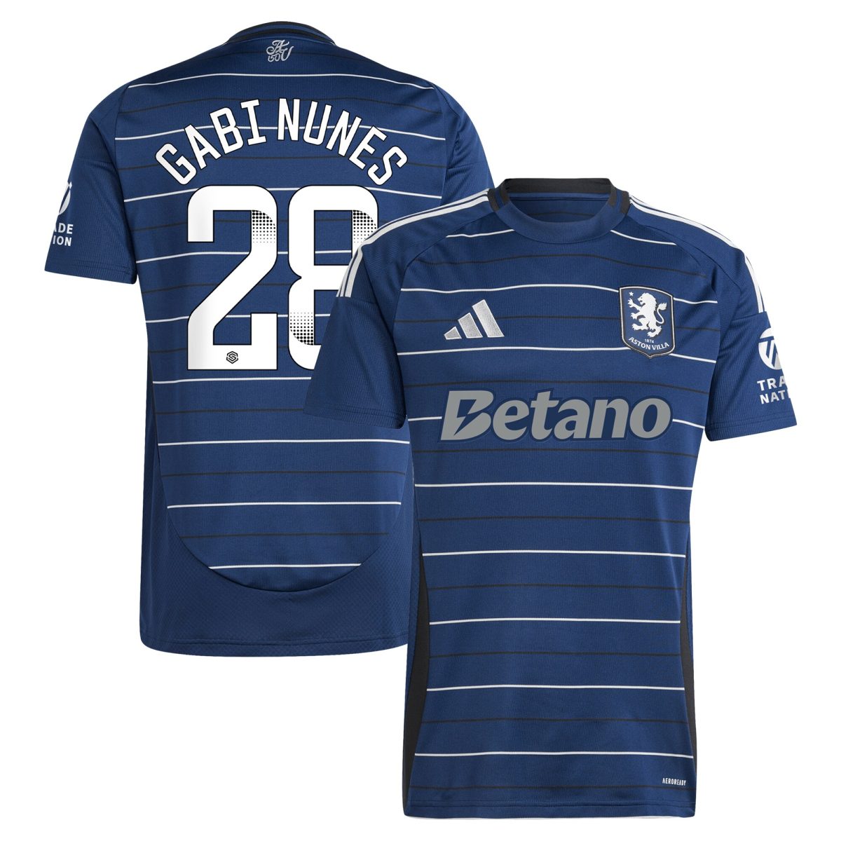 Aston Villa aston villa adidas wsl third shirt 2024-25 with gabi nunes 28 printing Kits - Official Football Shirts & Training Gear