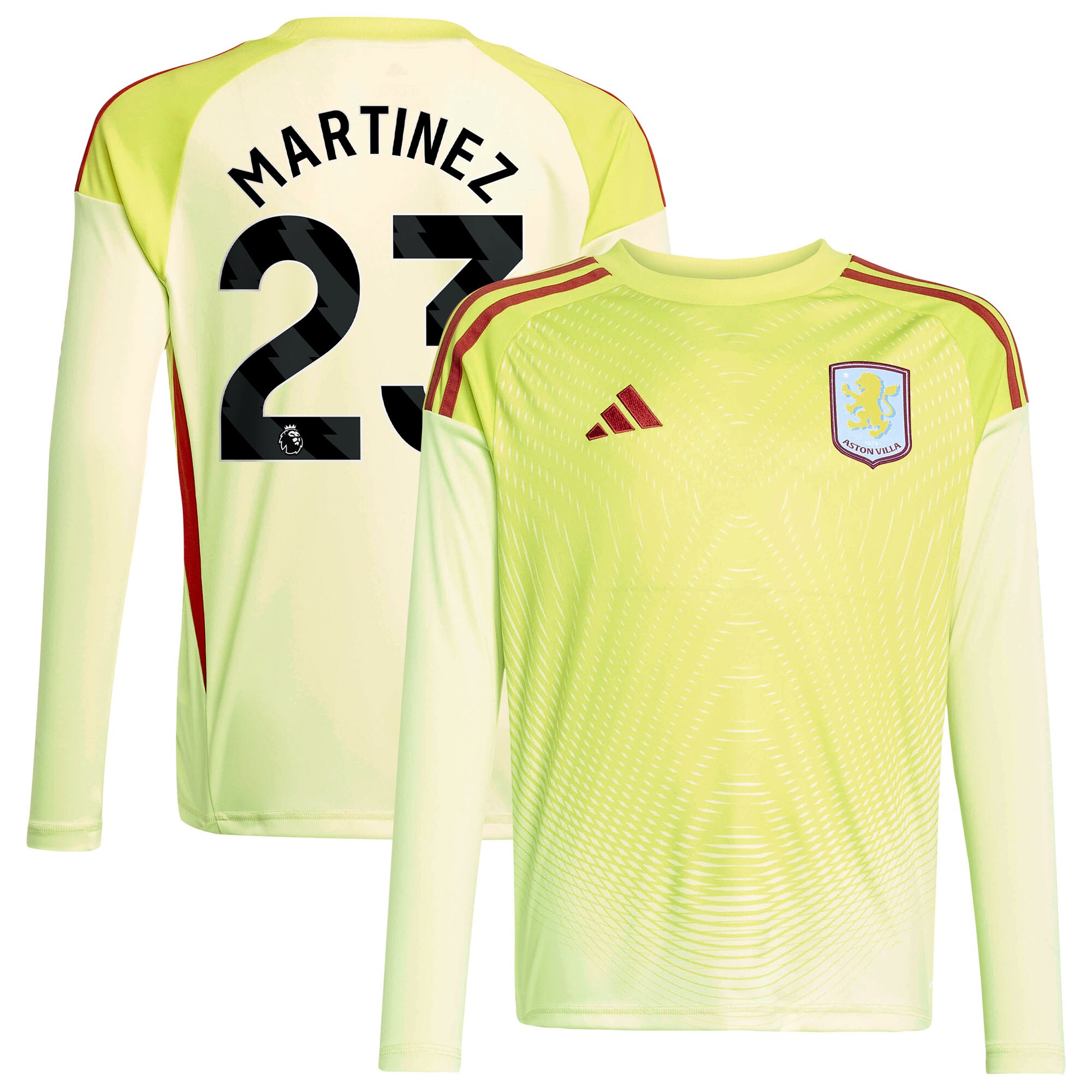 Aston Villa aston villa away goalkeeper shirt 2025-26 – kids with martinez 23 printing Kits - Official Football Shirts & Training Gear